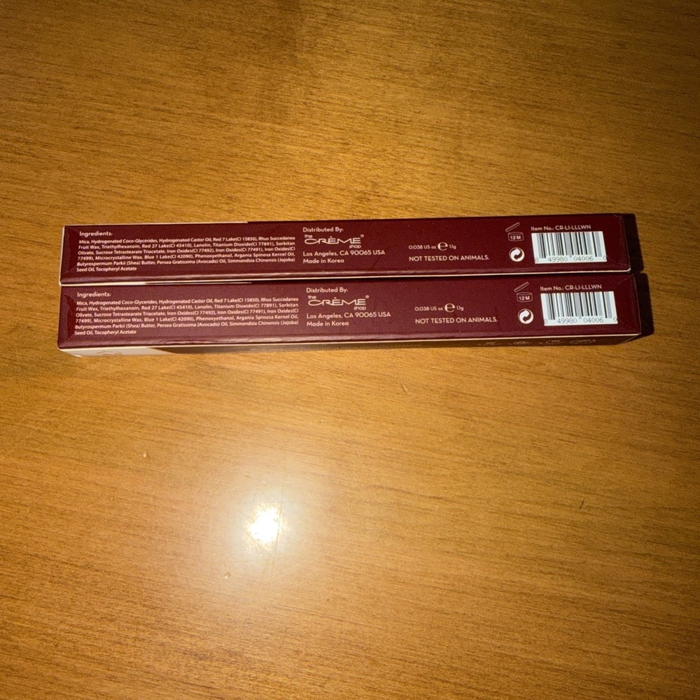 NEW The Creme Shop Liplock Lip Liner Pencil Wine not - LOT OF 2 - Picture 5 of 7